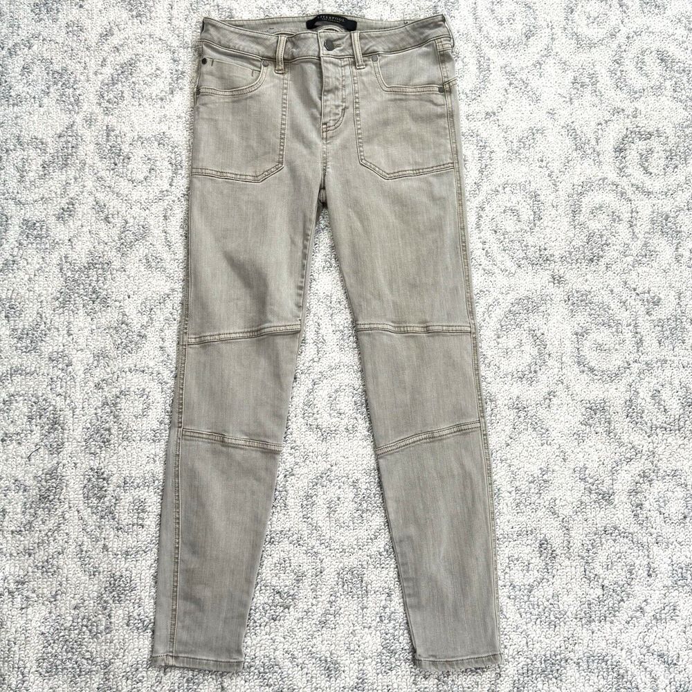 LIVERPOOL Jeans Women's 6/28 The Ankle Cargo Light Gray Wash Skinny Slim Ankle